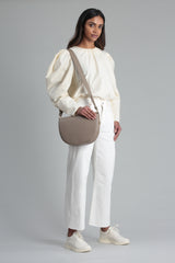 Saddle Bag - Taupe Pebble