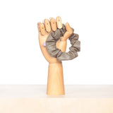 Vegan Leather Scrunchie - Taupe