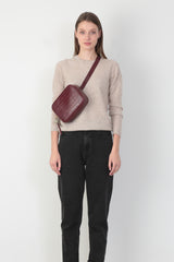 Belt Bag – Wine Croc Effect