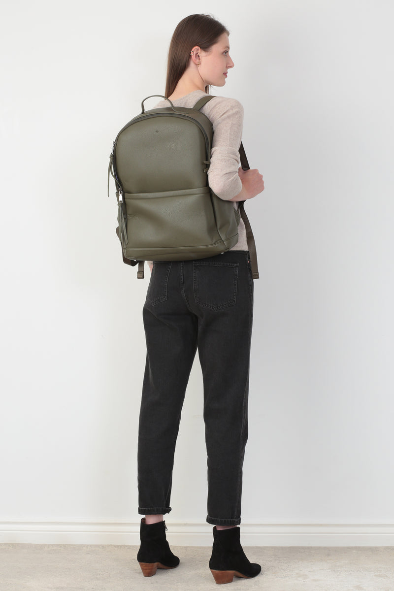 Boyfriend Backpack - Khaki Pebble