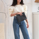 Editor's Pouch - Black Croc