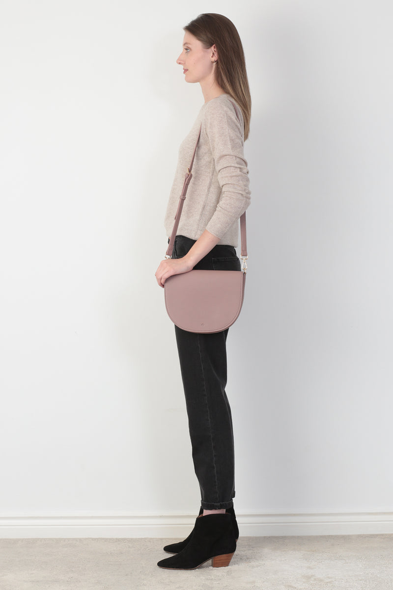 Mini Saddle Bag - Mauve Pebble