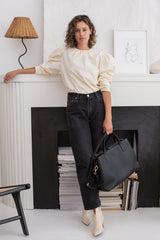 Workbag - Black Pebble fits up to 12" ipad/ laptop