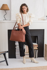 Workbag - Caramel Pebble fits up to 12" ipad/ laptop