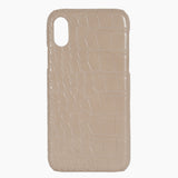 Phone Case Taupe Croc Hot Stamped